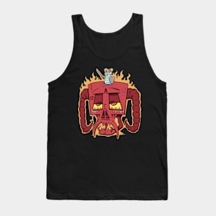 Hero Mouse Slays Skull Demon Tank Top